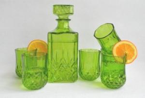 Quality GLASS WINE DECANTER WITH 4 CUPS wholesale