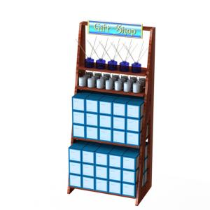 Quality One Side Square Shelves Retail Display Stands KD Construction wholesale