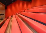 Customized Platform Retractable Grandstands Spectator Bench Leather / Fabric