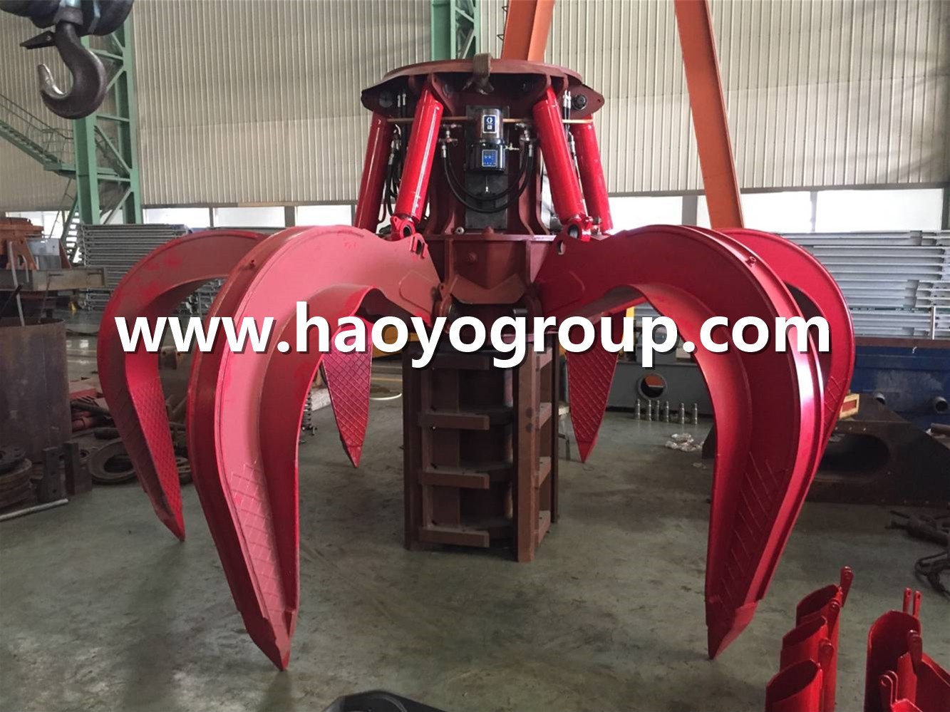 10m3 waste garbage Handling Electro hydraulic orange peel grab bucket