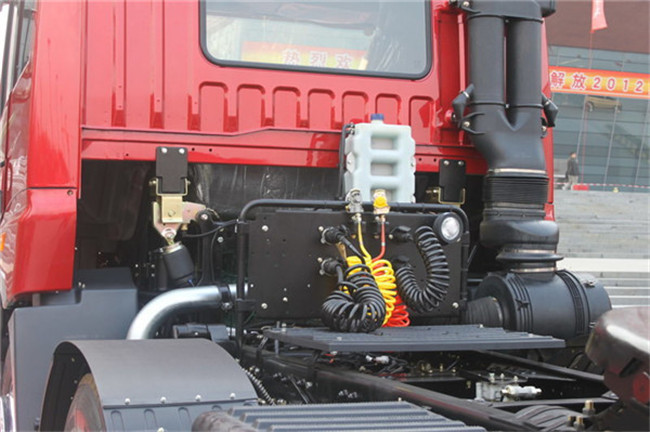 Red J5P Dump Truck Dumper 6*2 / Heavy Duty Truck FAW JIEFANG Right Drive