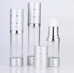 Empty Airless Lotion Container Pump Dispenser Travel Shampoo Bottle 5ml 10ml