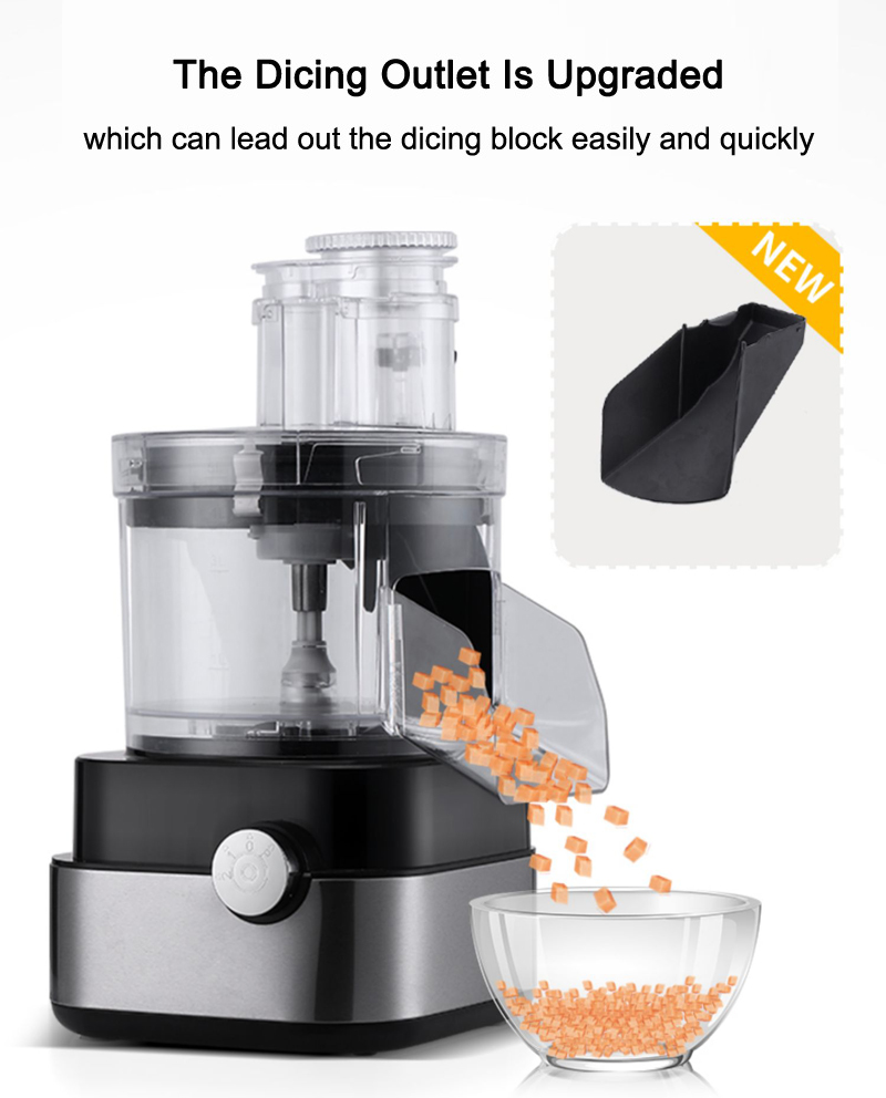304 Stainless Steel Blade Multifunctional Electric Cutter for Commercial Dicing Needs