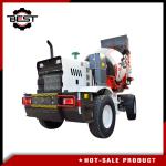 3.5 Cubic Meters Mobile Concrete Mixer Truck , Water Cooled Portable Concrete