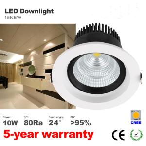 Quality 10W LED light Hotel illumination anti-dazzle Recessed Downlights CREE COB LED lamp wholesale