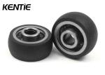 Durability Single Ball Bearing Rollers 624 Chrome Steel Glass Balcony Wheel Low