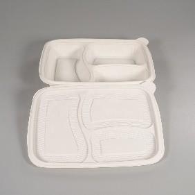 Quality White Eco Friendly PLA Tableware 203cmx209cmx70cm 3 compartment wholesale