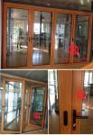 Energy Saving Multiple Aluminum Folding Doors,Toughened glass interior aluminium