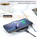 Desktop Mirror USB Qi Wall Charger Wireless 15W For Phone Charging
