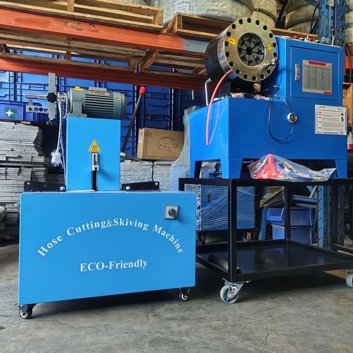 Electric Hose Cutter And Skiving Machine With Rubber Blade For Professional Use
