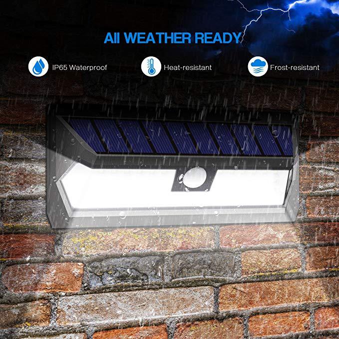 Solar Lights Outdoor, 62 LED Super Bright Motion Sensor Wall Lights, Wireless Garden Security Lights