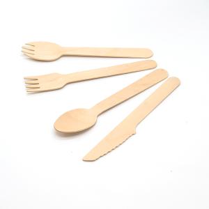 Quality Disposable Biodegradable Wooden Cutlery Spoon 160mm wholesale