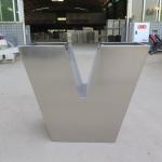 304 Stainless Steel L600xW450xH900mm Garden Metal Flower Pots