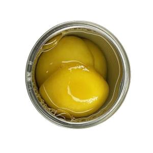 Quality Mygou Food Label Canned Yellow Peach Halves In Syrup In Jar Or Tins wholesale