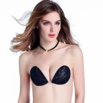 F1001 Sexy super light strapless stick on lace silicone bra/silicone stick on