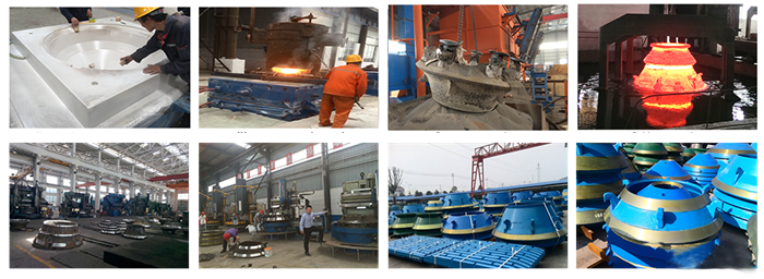 Smooth Surface Cone Crusher Spare Parts Mn18cr2 Concave And Mantle