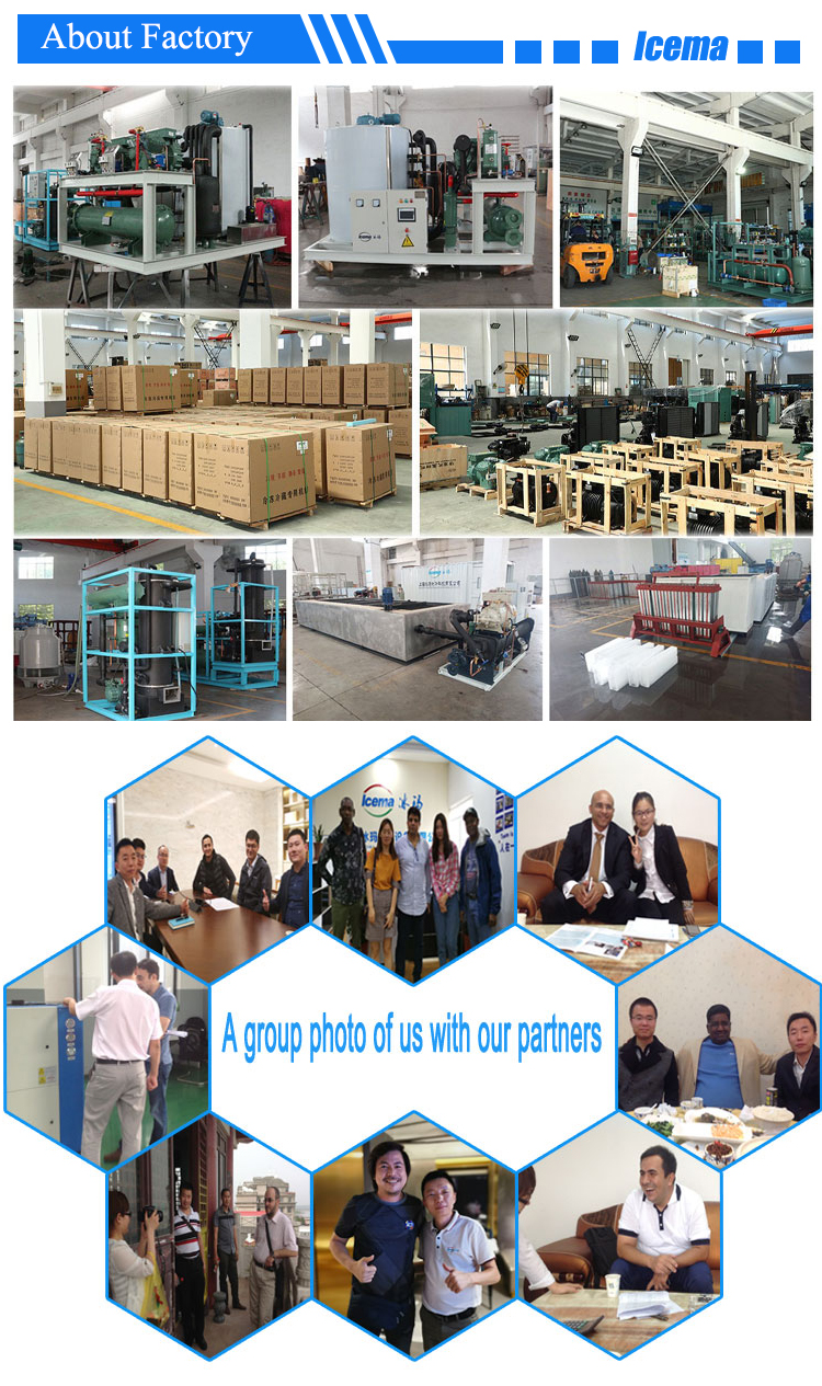 1T Automatic Ice Tube Maker Commercial Ice tube Machine for food shop