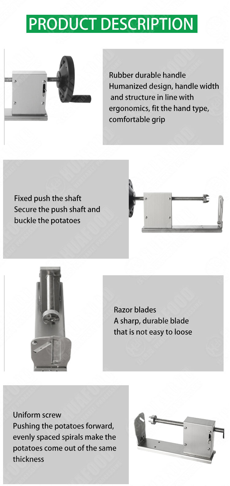 Tornado Potato Cutter Machine Spiral Cutting Machine Chips Machine Kitchen Accessories Cooking Tools Chopper Potato Chip