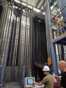 Quality Full Automatic Vertical Powder Coating Line For Aluminium 3kw wholesale