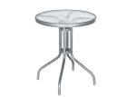 Waterproof Steel Frame Tempered Glass Outdoor Table EN581 Approved
