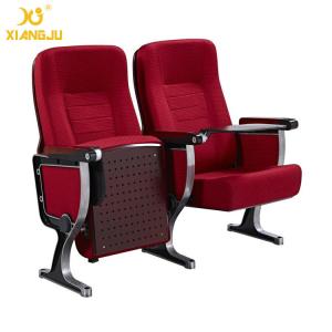 Quality Elegant Moulded Wood Lecture Hall Auditorium Chairs Polished Aluminum Feet wholesale