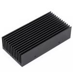 Electrophoresis Extruded Aluminum Heatsink Black Anodized Aluminum Extrusion