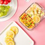 680ml Snap Locking Airtight Glass Meal Prep Container