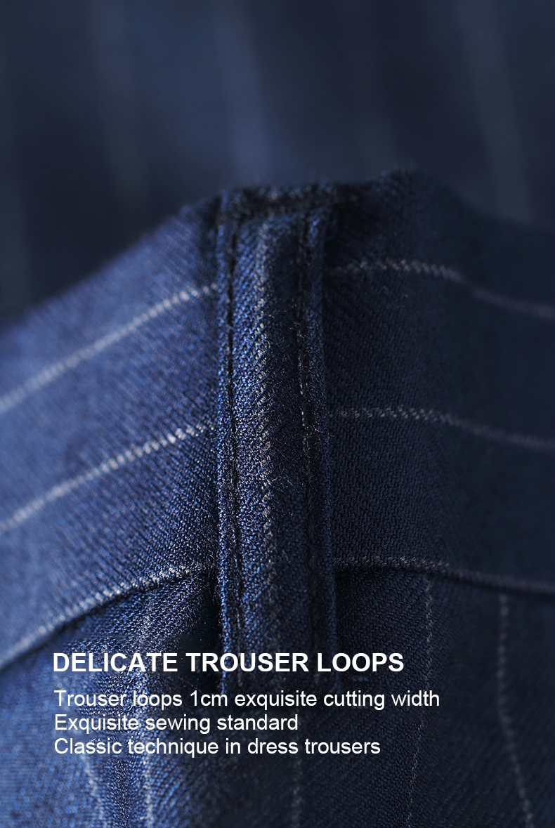 Front Style Flat 50% Wool Casual Thin Slim Chino Pants Mens Men Business Trousers