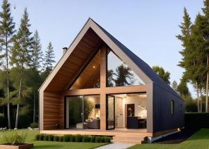 Quality Prefabricated Cabins With Light Steel Framing Beautiful Wooden House Resort Bunglalow wholesale