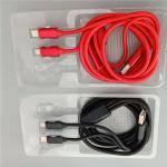 1.2M USB 3 In 1 Fast Charging Cable Knitted For Phone Charger