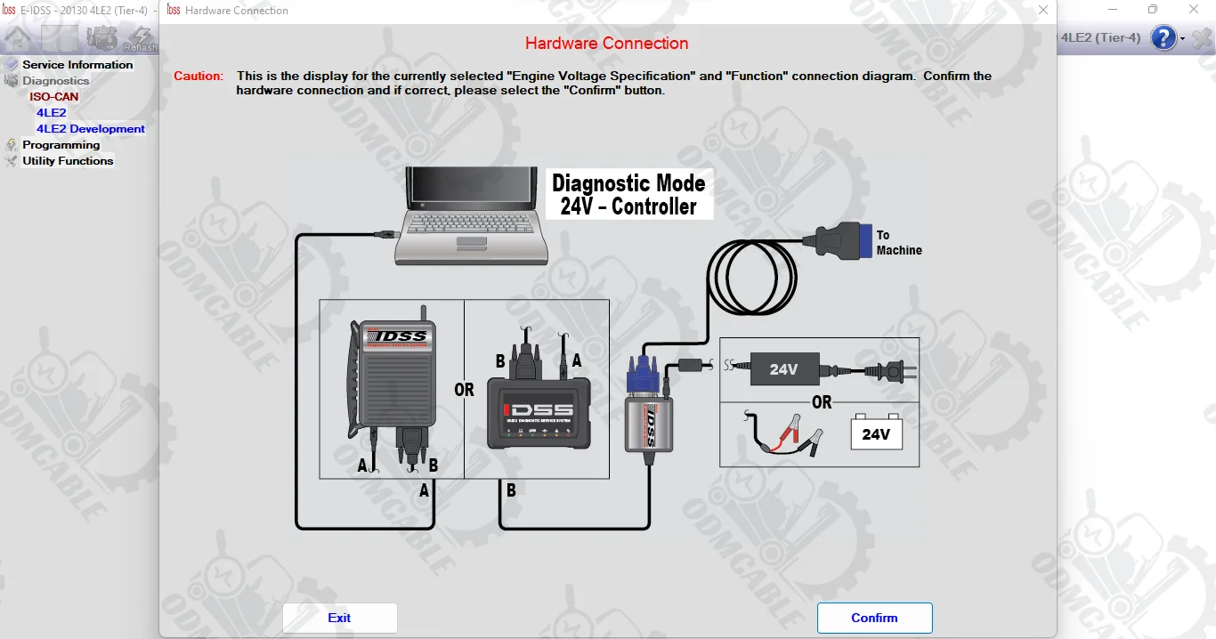 for ISUZU IDSS Diesel engine truck diagnostic scanner for isuzu g-idss e-idss diagnostic scanner with CF53 laptop