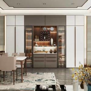 Quality Contemporary Sideboard Wooden Sideboard Cabinet With Marble Tabletop wholesale