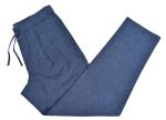 Fashion Personalised Mens Pants Casual Pants 100% Cotton Navy Mel