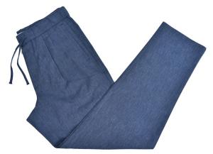 Quality Fashion Personalised Mens Pants Casual Pants 100% Cotton Navy Mel wholesale