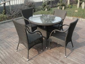 Quality Leisure Rattan Garden Dining Sets Patio For Home / Restaurant wholesale