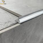 12x2500mm Satin Round Edge Tile Dividing Strip Anodized Matt Silver Aluminium