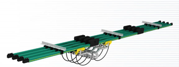 Conductor Busbar Crane Safety Power Supply Trolley Sliding 4P 120A