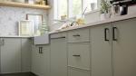 Termite Proof Wall Kitchen Cabinet with Island in Classic Outdoor Industrial