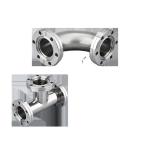 Stainless Steel 301/304/316 KF Equal Tee Connect Flange Vacuum Fitting with OEM