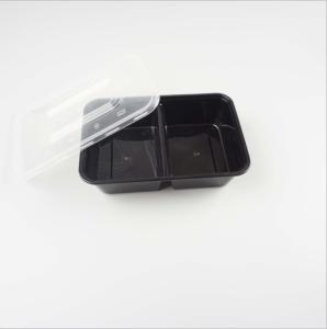 Quality 500ml 2 Compartment Takeaway Disposable Food Container With Lid wholesale