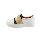 White Loafers Leather Hiking Shoes With Soft Cow Leather Upper