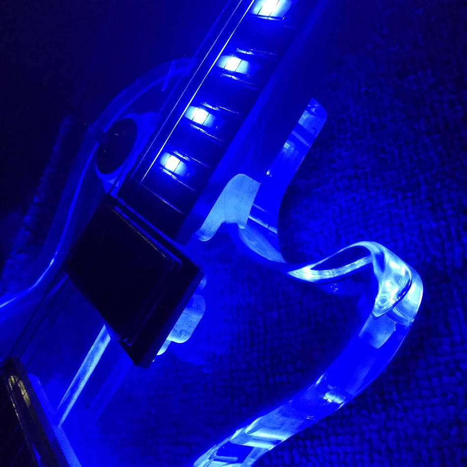 High quality Standard LP acrylic electric guitar, rosewood Fingerboard LED light LP 1959 R9 electric guitar, free shippi