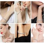 High Quality Clear Cubic Zirconia Tennis Bracelet for Women Wedding Jewelry