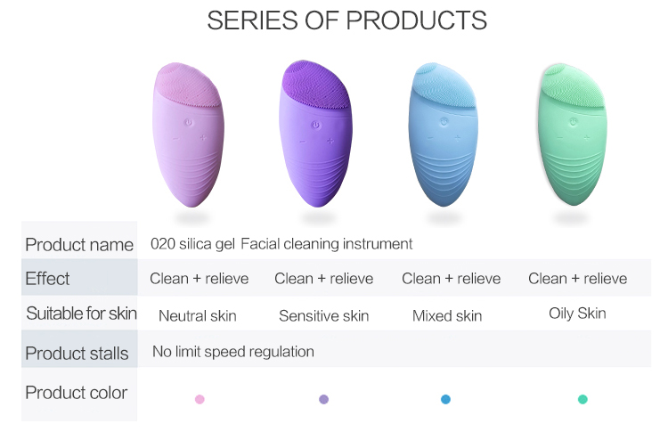 75 G Rechargeable Facial Cleansing Brush , DC 3.7V Face Exfoliator Brush