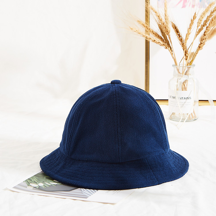 52cm Fisherman Bucket Hat Leather Patch Winter Hat Custom Logo