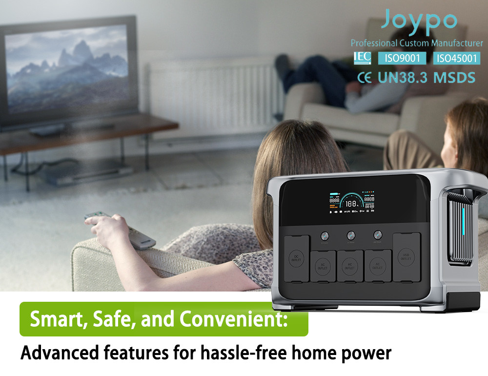Joypo Portable Battery Station 1152Wh 1200W Back up Power for Home and Outdoor