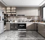 KITCHEN FURNITURE WITH KITCHEN CABINET VENEER OF BEADED SHAKER PANEL AND SOLID
