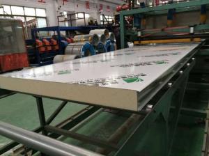 China PPGI Galvanized Steel 40kg/M3 Cold Room PU Sandwich Panel on sale