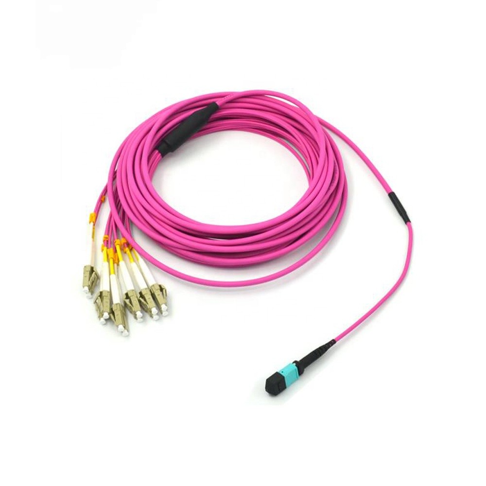 0.5M Mutilmode OM1 OM2 OM4 MPO LC DX Fanout Cable