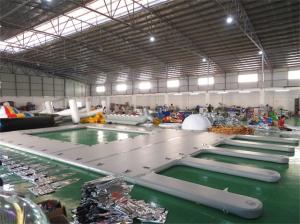 Quality 100% Welded Seams Drop Stitch Yacht Inflatable Water Platform wholesale
